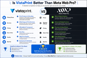 Meta Web Pro VistaPrint Vs Meta Web Pro Logo Design