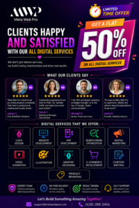 Meta Web Pro LIMITED TIME OFFER: Get A Flat 50% Off All Digital Services