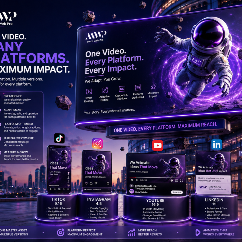 How Can an Animation Company Create Multiple Versions of One Video for Different Platforms?